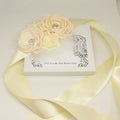 Ivory French rose Flower Sash, Flower girl sash belt, Satin sash, Maternity Flower Sash,Flower belt, Wedding Sash belt, Bridemade Sash