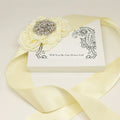 Lemon rose with diamond Flower Sash, Flower girl sash belt, Satin sash, Flower belt, Wedding Sash belt, Bridesmaid Sash