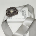 Charcoal rose with Pearl Flower Sash, Flower girl sash belt, Satin sash, Maternity Flower Sash,Flower belt,Wedding Sash belt, Bridemade Sash