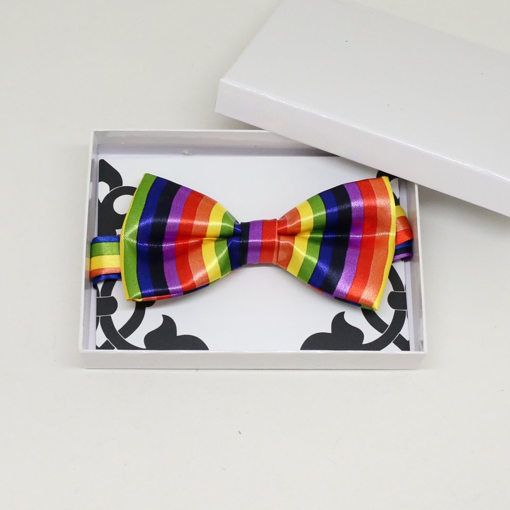 Rainbow bow tie, Best man request gift, Groomsman bow tie, Man of honor gift, Best man bowtie, best man gift, man of honor request, thankyou