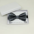 Charcoal black bow tie, Best man request gift, Groomsman bow tie, Man of honor gift, Best man bow tie, best man gift, man of honor request