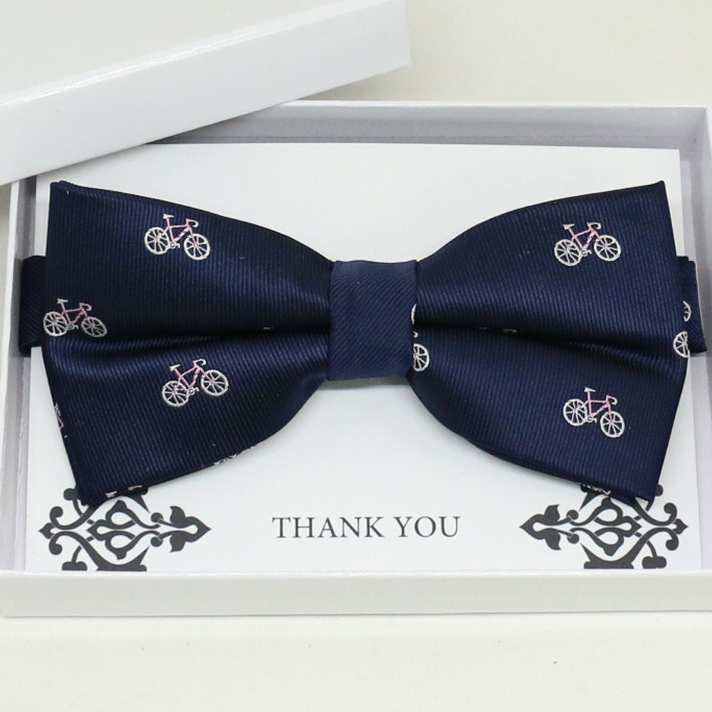Navy bow tie, Best man request gift, Groomsman bow tie, Man of honor gift, Best man bow tie, best man gift, Ring bearer request, thank you