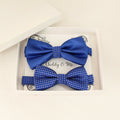 Royal Blue Bow tie set for daddy and son, Daddy me gift set, Grandpa me, Father son matching, Toddler bow, daddy and me bow, Some thing blue