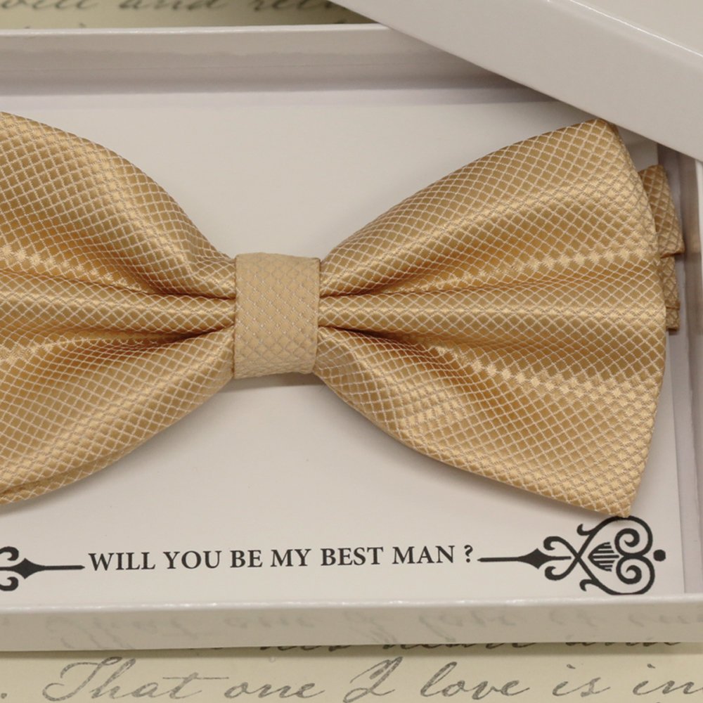 Ivory bow tie, Best man request gift, Groomsman Ivory bow tie, Ring Bearer Ivory bow tie, Man of honor gift, baby announcement, toddler bow