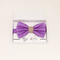 Lavender burlap bow tie, Best man gift , Groomsman bow, Man of honor, ring bearer bow, handmade birthday gift, Congrats grad gift, handmade