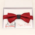 Red bow tie Best man Groomsman Man of honor ring bearer request gift, Kids adult bow, Adjustable Pre tied High quality, Birthday